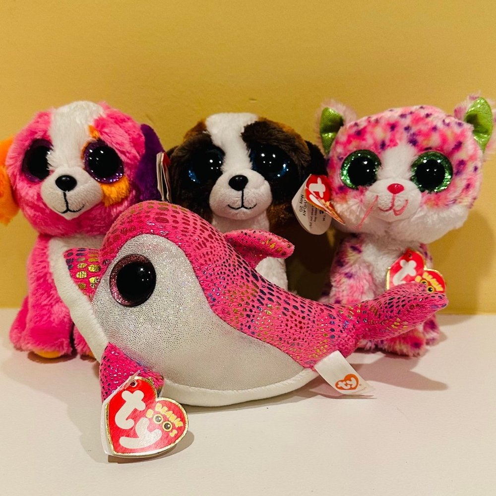 Bundle of four 6" Beanie Boos